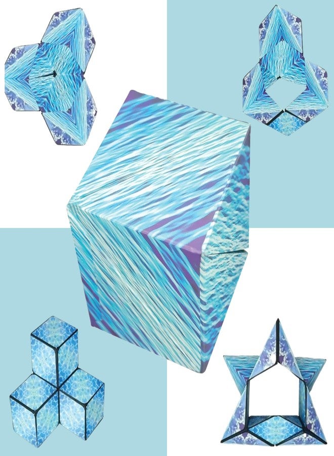 إستلو مكعب أحجية إستيلو ذو الشكل المتغير | لعبة أحجية مكعب سحري ذو شكل متغير، مكعب أحجية إبداعي متعدد الأشكال للأطفال والكبار، الحجم: 6.5 × 6.5 × 6.5 سم | لعبة ممتعة وتحدّيّة للأطفال - Image 1